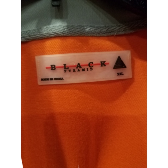Black Pyramid Gray Blue Orange Speed Track Jacket Sz 2XL - Picture 4 of 14